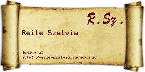 Reile Szalvia névjegykártya